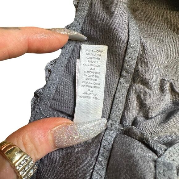 JEZEBEL Women's Gray Lace Floral Wire Free Unpadded Bralette Size Small - Picture 5 of 6